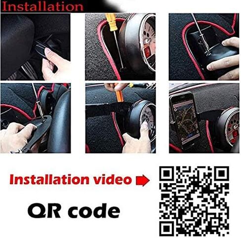 GTINTHEBOX Smartphone Cell Phone Cup Mount Holder with Cradle Rotatable Clip (Red & Blue Union Jack Flag Style, 3.5-5.5 Inch Phone) for Mini Cooper R60 R61, 1 Pack in Saudi Arabia