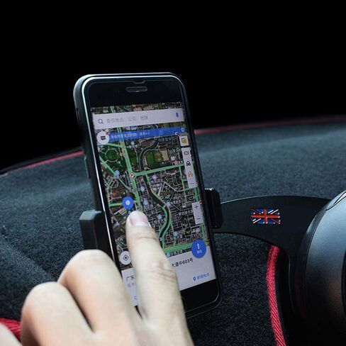 GTINTHEBOX Smartphone Cell Phone Cup Mount Holder with Cradle Rotatable Clip (Red & Blue Union Jack Flag Style, 3.5-5.5 Inch Phone) for Mini Cooper R60 R61, 1 Pack in Saudi Arabia