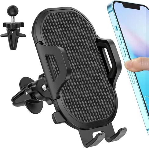 حامل هاتف السيارة بفتحة تهوية، حامل تثبيت للهاتف في السيارة لهاتف iPhone 13/14 Pro/13 Pro Max/11 12 Mini/14 Plus/XR XS SE 2020 2022، LG K51 G8 G8X Thinq Q70، Velvet، Stylo 6 5، Oneplus 8T 8 9 برو نورد N200 N100 N10 5G in Kuwait