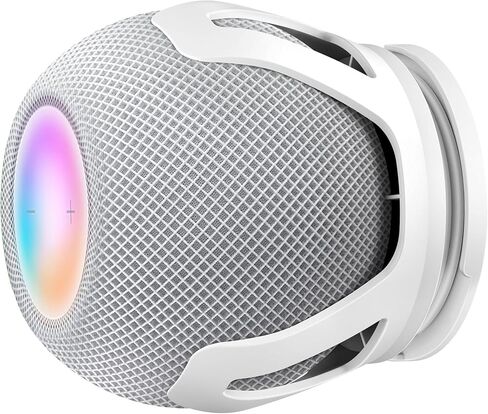 HomeMount متوافق مع Homepod Mini Wall Mount - ذاتي اللصق أو الحفر Home pod Mini Mount إدارة سلك مثالية Homepod Mini حامل لتوفير المساحة Homepod Mini Stand أبيض in Kuwait