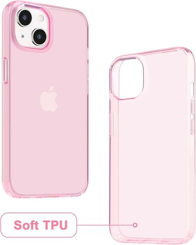 JJGoo for iPhone 13 Case Clear, Transparent Soft Shockproof Protective Slim Thin Phone Bumper Phone Cases for iPhone 13 in Kuwait