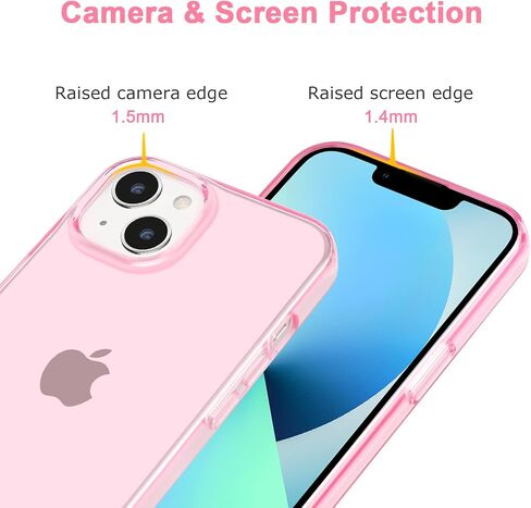 JJGoo for iPhone 13 Case Clear, Transparent Soft Shockproof Protective Slim Thin Phone Bumper Phone Cases for iPhone 13 in Kuwait