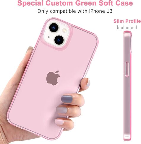 JJGoo for iPhone 13 Case Clear, Transparent Soft Shockproof Protective Slim Thin Phone Bumper Phone Cases for iPhone 13 in Kuwait
