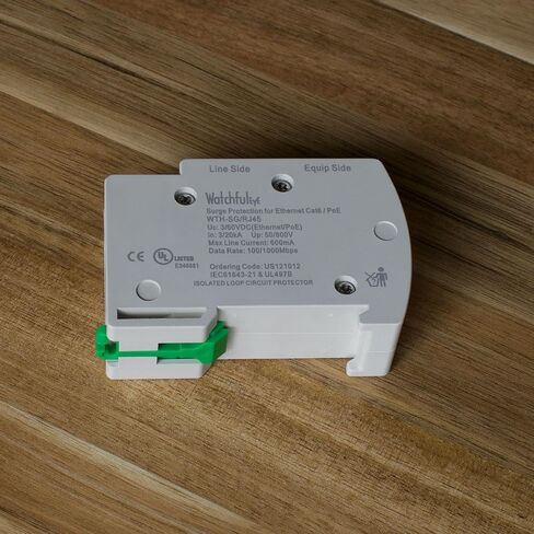 WTH-SG/RJ45 DIN-rail Mounted Gigabit Ethernet PoE Surge Protector Full GDT TVS Surge Protection in Saudi Arabia