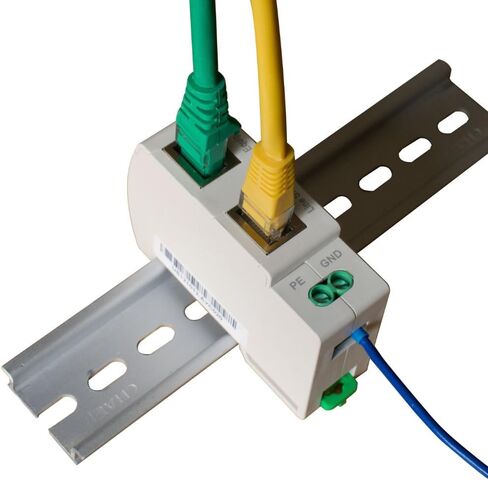 WTH-SG/RJ45 DIN-rail Mounted Gigabit Ethernet PoE Surge Protector Full GDT TVS Surge Protection in Saudi Arabia