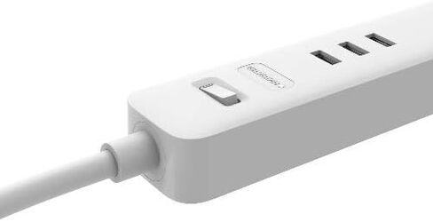 WYZE Surge Protector, 3 USB Ports, 3-Outlets, 15A Overload Protection, 4ft Power Cord, Work from Home, UL and FCC Certified, White in Saudi Arabia