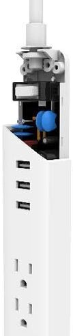 WYZE Surge Protector, 3 USB Ports, 3-Outlets, 15A Overload Protection, 4ft Power Cord, Work from Home, UL and FCC Certified, White in Saudi Arabia