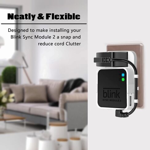3rd Gen Blink Outdoor Camera Mount Bracket,360 Degree Adjustable Mount and Weatherproof Protective Housing with Blink Sync Module 2 Outlet Mount for Blink Camera System (Black 5Pack) in Saudi Arabia