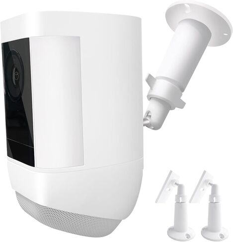 UYODM 2Pack Wall Mount Holder for Ring Spotlight Cam Plus/Pro Battery,360°Rotation Security Mounting Bracket for Ring Cam with 1/4 Screw Thread,Camera Not Included (White) in Kuwait