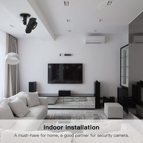 حامل جداري من oioaahkeo لكاميرا Simplisafe، حامل قابل للتعديل لحمل كاميرا Simplisafe على السقف والجدار (أسود مطور، عبوة واحدة) in Saudi Arabia