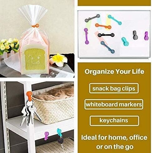 SUNFICON Cable Organizers Clips Magnetic Earbuds Cords Winder Bookmark Clips Whiteboard Noticeboard Fridge Magnets USB Cable Manager Ties Straps for Home,Office,School 5 Pack Assorted Light Colors in Saudi Arabia