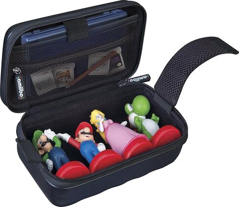 Officially Licensed Nintendo 3DS Amiibo Case – Protective Deluxe Traveler for Storage, Display or Carrying Case/Box – Black in Kuwait