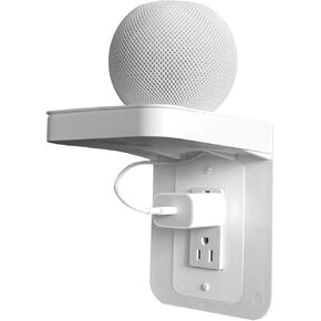 Outlet Shelf Holder, Bathroom Decor with Built-in Cable Management,A Space Saving Solution for Homepod Mini,Google Home/Echo/Smart Speakers/Electric Toothbrush/Cell Phone (Standard) in Kuwait