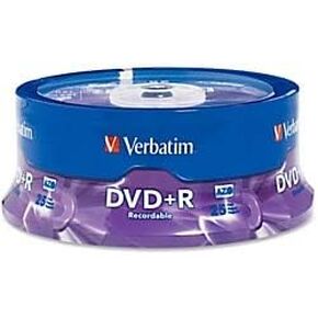 Verbatim AZO DVD+R 4.7GB 16X Surface - 25pk Spindle - 2 Hour Maximum Recording Time in Saudi Arabia