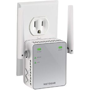 NETGEAR Wi-Fi Range Extender EX2700 - Coverage Up to 800 Sq Ft and 10 Devices with N300 Wireless Signal Booster & Repeater (Up to 300Mbps Speed), and Compact Wall Plug Design in Kuwait