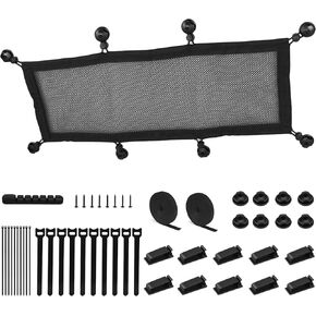 Elscop Cable Management Net Under Desk Kit, 26 X 9.5 Inch Mesh Cable Manager, Flexible Under Desk Wire Net, Large Capacity Cord Organizer Net for Office,Standing Desk, Home, 50PCS in Saudi Arabia