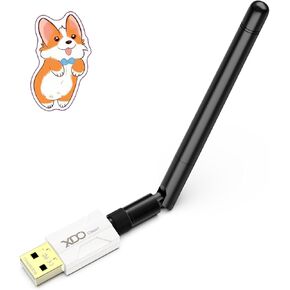 محول USB بلوتوث 5.3 طويل المدى للكمبيوتر الشخصي التوصيل والتشغيل الحقيقي فئة 1 دونجل بلوتوث EDR 328FT/100M مستقبل إرسال نقل لاسلكي لدعم البلوتوث Win11/10/8.1 (أبيض-093) in Kuwait