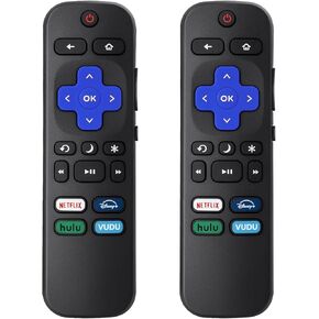 Replacement TV Remote Control for Roku TV, for TCL/Hisense/Sharp/Philibs/Onn/Element/Insignia Roku TV (NOT for Roku Stick or Box)(2 Pack) in Kuwait