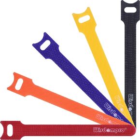 Wisdompro 4 Roll Total Length 26.4 ft Reusable Hook and Loop Cable Ties in Kuwait