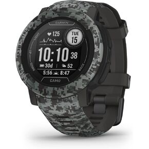Garmin Instinct 2 Solar, Smaller-Sized Rugged Outdoor Watch with GPS, with Solar Charging Capabilities, Built for All Elements, Multi-GNSS Support, Tracback Routing and More, Graphite in Saudi Arabia