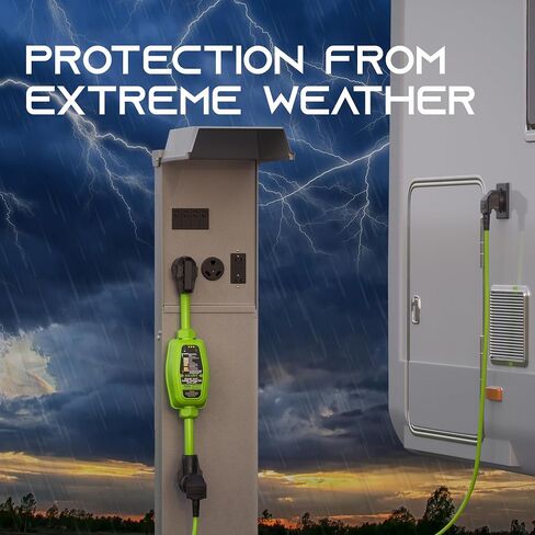 GearIT RV Surge Protector 50 Amp (Wi-Fi with in-APP) Real Time Monitor - Plug, Inlets, Receptacles - Protects Against Voltage Surges, Reverse Polarity, and Open Ground - Monitor Voltage, Amps, Watts in Saudi Arabia