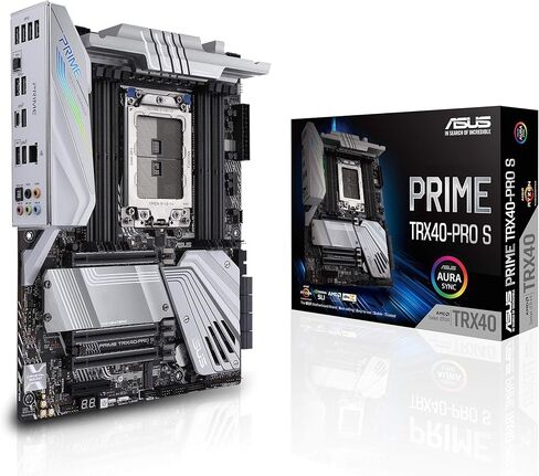 ASUS Prime TRX40-Pro S AMD sTRX4 3rd Gen Ryzen Threadripper ATX Content Creation Motherboard (16 Power Stages, PCIe 4.0, DDR4, Triple M.2, Gigabit LAN, Aura Sync RGB). in Saudi Arabia