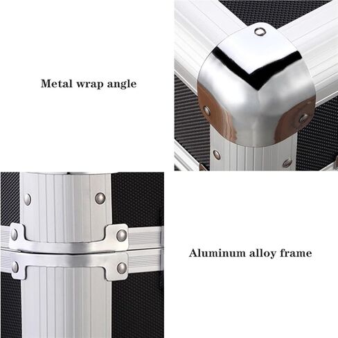 صندوق تخزين أقراص DVD حامل أقراص DVD من الفينيل لسجلات 10 و12 بوصة، مجموعة سجلات الفينيل ومنظم مع قفل، مكعب تخزين سجل قوي مع منظم تخزين الوسائط بإطار من سبائك الألومنيوم in Kuwait