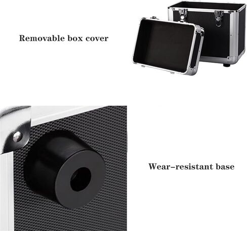 صندوق تخزين أقراص DVD حامل أقراص DVD من الفينيل لسجلات 10 و12 بوصة، مجموعة سجلات الفينيل ومنظم مع قفل، مكعب تخزين سجل قوي مع منظم تخزين الوسائط بإطار من سبائك الألومنيوم in Kuwait