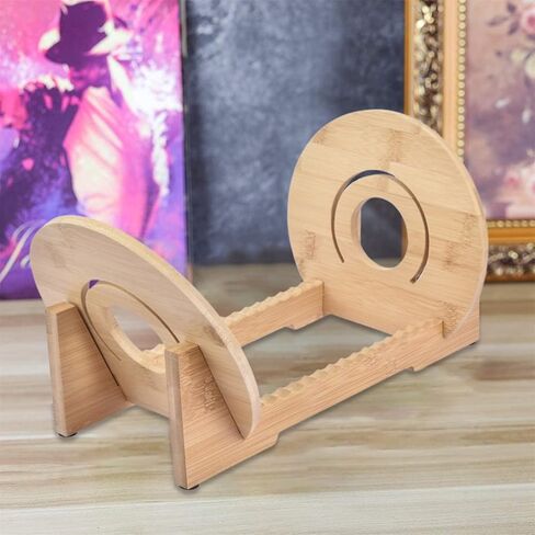 حامل أقراص DVD CD حامل سجل الفينيل، حامل تخزين سجل الفينيل حامل عرض سجل ألبوم الطاولة، حامل LP حديث، يحمل ما يصل إلى 50 ألبومًا أو قرصًا مضغوطًا منظم تخزين الوسائط in Kuwait