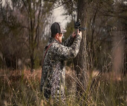 SPYPOINT Link-Micro-S-LTE-V Trail Camera Cellular Solar Panel 10MP Photos Night Vision 4 LED Infrared Flash 80'Detection Flash Range 0.4second Trigger Speed Game Cell Cameras for Hunting-For USA only in Saudi Arabia
