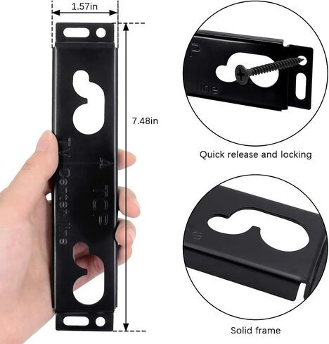 ExploreHome Black Wall mounting Bracket for LG Soundbar MAZ63344001 SH3 SH3K LAS260B LAS454B LAS465B NB2420A NB3532A NB2430A NB3520A NB3530A NB3740 NB3730A Speaker System in Saudi Arabia