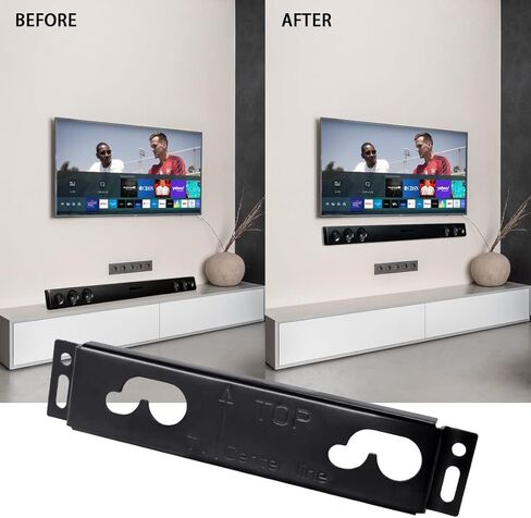 ExploreHome Black Wall mounting Bracket for LG Soundbar MAZ63344001 SH3 SH3K LAS260B LAS454B LAS465B NB2420A NB3532A NB2430A NB3520A NB3530A NB3740 NB3730A Speaker System in Saudi Arabia