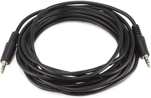 iMBAPrice® 12 Feet Professional Quality Nickel Plated 3.5 mm Male/Female Stereo Audio Extension Cable in Saudi Arabia