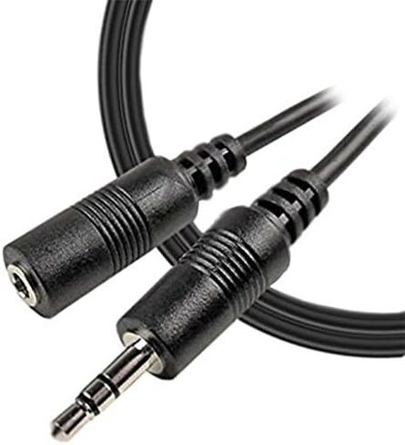 iMBAPrice® 12 Feet Professional Quality Nickel Plated 3.5 mm Male/Female Stereo Audio Extension Cable in Saudi Arabia