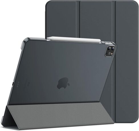 حافظة JETech لجهاز iPad Pro مقاس 12.9 بوصة (موديل 2020/2018، الجيل الرابع/الثالث)، متوافقة مع القلم الرصاص، غطاء تنبيه/غفو تلقائي (أرجواني فاتح) in Kuwait