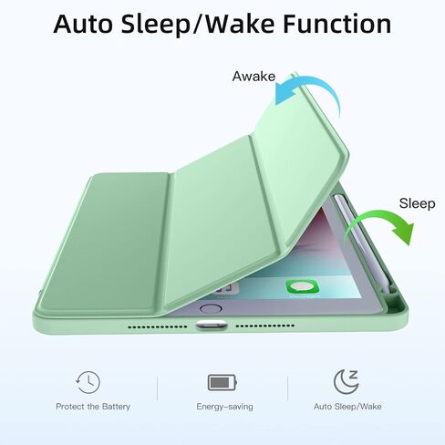 حافظة Wenlaty متوافقة مع حافظة iPad 9th/8th/7th Generation (2021/2020/2019)، حماية كاملة للجسم مع حامل أقلام، حافظة شفافة مصممة لجهاز iPad 10.2 بوصة، غطاء للنوم/الاستيقاظ التلقائي، ضوء النجوم in Kuwait
