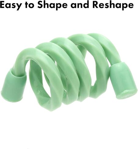 10 PCS 6-Inch Silicone Cable Ties - Reusable Twist Ties Bendable Steel-Core Rubber Cable Ties for Bundling and Holding, All Purpose Cord Tie for Indoor and Outdoor (5 Colors) in Kuwait