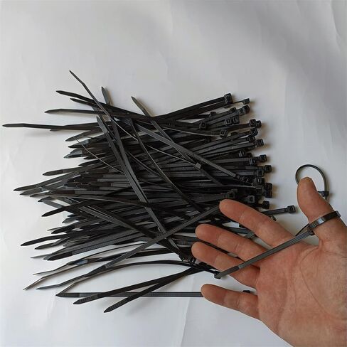 Zip Ties 500 pcs 4 inch Cable Zip Ties, Premium Plastic Wire Ties with 40 LBS Tensile Strength, UV Resistant Cable Ties, Self-Locking Black Nylon Tie Straps in Kuwait