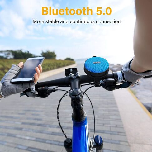 Onforu Portable Bluetooth Speaker for Bike, IP65 Waterproof Mini Outdoor Shower Travel Speakers, Bike Accessories Wireless Bicycle Speaker with Loud Sound for Riding, Ideal Gift in Kuwait