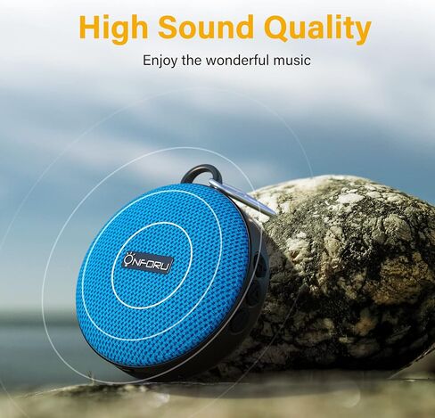 Onforu Portable Bluetooth Speaker for Bike, IP65 Waterproof Mini Outdoor Shower Travel Speakers, Bike Accessories Wireless Bicycle Speaker with Loud Sound for Riding, Ideal Gift in Kuwait