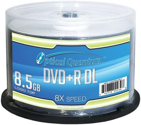بصري كواتوم OQDPRDL08LT 8X8.5GB DVD+R شعار طبقة مزدوجة من 50 حزمة in Kuwait