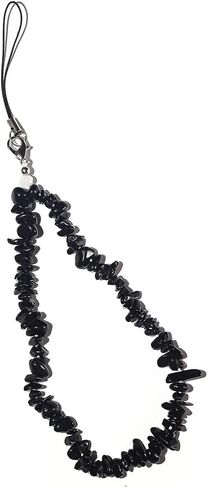 Natural Crystal Gemstone Phone Charm Cell Phone Lanyard Wrist Strap Phone Accessories for Women Girls in Saudi Arabia