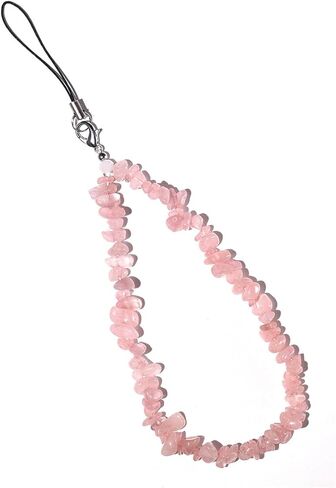 Natural Crystal Gemstone Phone Charm Cell Phone Lanyard Wrist Strap Phone Accessories for Women Girls in Saudi Arabia