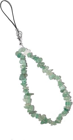 Natural Crystal Gemstone Phone Charm Cell Phone Lanyard Wrist Strap Phone Accessories for Women Girls in Saudi Arabia
