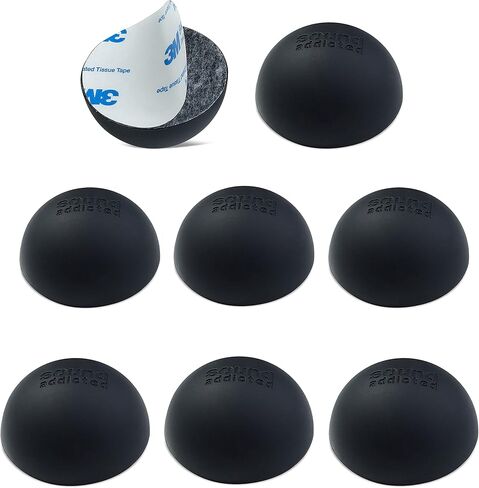 Sound Addicted Subble 1.2'' (4 Pack) Silicone Feet Isolation for Amplifiers, Decks or Any Other Audio Equipment, Non-Skid Hemisphere with Adhesive (Sustain up to 24lb) | Subble in Kuwait