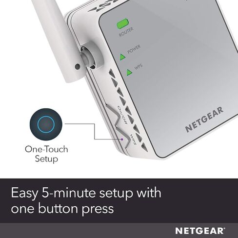 موسع نطاق واي فاي NETGEAR EX2700 - تغطية تصل إلى 800 قدم مربع و10 أجهزة مع معزز ومكرر الإشارة اللاسلكية N300 (سرعة تصل إلى 300 ميجابت في الثانية)، وتصميم مدمج لقابس الحائط in Kuwait