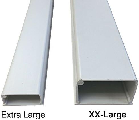 كابل قفل كهربائي مقاس XX-Large - مقاس قناة 3 × 2 بوصة - عصا واحدة - 58 بوصة - أبيض in Kuwait
