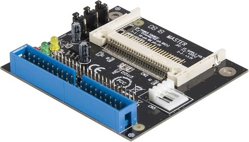 StarTech.com 40/44 Pin IDE إلى محول Flash SSD مدمج - IDE إلى قارئ بطاقات CF - محول CF إلى IDE (IDE2CF)، أسود (عبوة من 2) in Kuwait