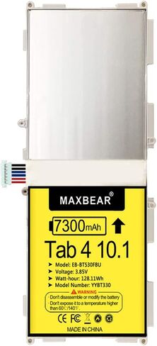 MAXBEAR 7300mAh 3.85V EB-BT530FBU Replacement Battery for Samsung Galaxy Tab 4 10.1" SM-T530 T530NU T531 T535 T537 T537A T537R4 T537V T532 T533 T536 Series Tablet EB-BT530FBC with Repair Tool Kit in Saudi Arabia
