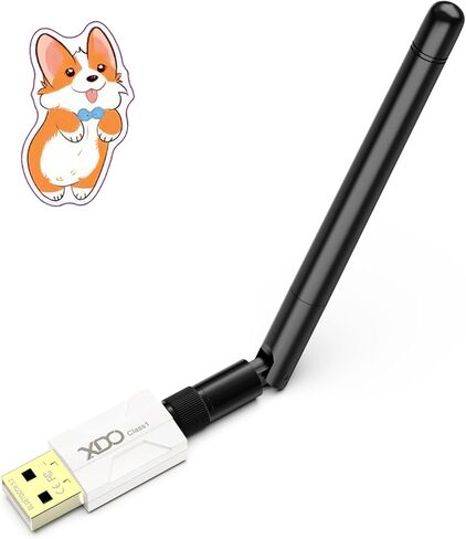 محول USB بلوتوث 5.3 طويل المدى للكمبيوتر الشخصي التوصيل والتشغيل الحقيقي فئة 1 دونجل بلوتوث EDR 328FT/100M مستقبل إرسال نقل لاسلكي لدعم البلوتوث Win11/10/8.1 (أبيض-093) in Kuwait